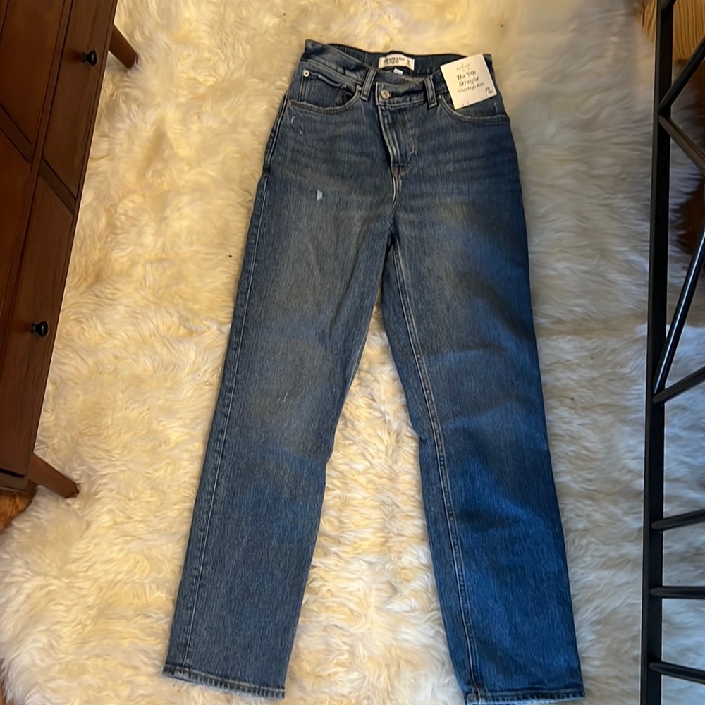 Abercrombie Curve Love Straight Jeans